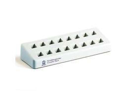 Cuvette Rack, PP, Gray, 16 Numbered Positions; 1/EA