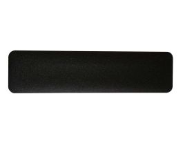 Anti-Skid Tape Cleat - Grit-Coated Polyester, Solid Color, Black, 6" x 24"