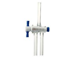 STOPCOCK DBL OBL PTFE 2MM