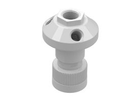 Solvent Waste Manifold, PP, 38 mm Wako, 1x1/2" NPT, 3x1/4" NPT; 1/EA