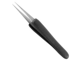 Foam Grip Tweezers w/ Short, Very Sharp, Fine Tips