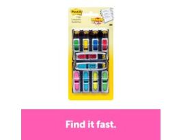 Post-it® Arrow Flags Value Pack 684-VAD2, .47 in x 1.7 in, Asstd Colors, 24/Disp, 8/Pack, Includes 60 Sign Here Flags