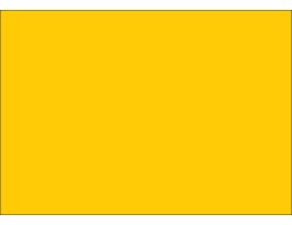 Blank Sign, 10" H x 14" W x 0.06" D, Yellow, Polystyrene