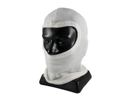 100% Nomex Hood w/o Bib, Full Face Coverage, Single Layer, White, OSFM