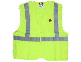SAFETY VEST CLASS 2 LIME MODACRYLIC