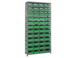 12INX36INX75IN 48 GREEN BINS 4FT BIN