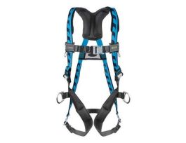 Miller AirCore harness with side d-rings and QC buckles. Blue.