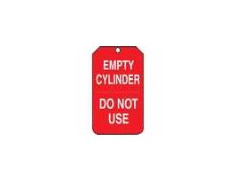Tag, Empty Cylinder Do Not Use, 5 7/8" X 3 3/8", RV-Plastic