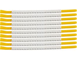 ClipSleeve Wire Markers Size 18 Nylon 10 AWG - 8 AWG, J Pack of 300 Each