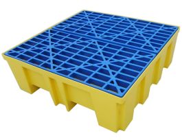 Injection Molded Spill Pallet, Sump Capacity 128.9 gal