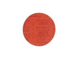 3M™ Hookit™ Red Abrasive Disc, 01221, 6 in, P220, 50 discs per carton, 6 cartons per case