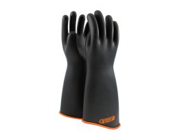 NOVAX Insulating Glove, 18 In., Blk./Orn., Contour Cuff