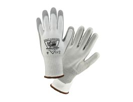 Barracuda White HPPE Shell, Gray Polyurethane Palm , 2X