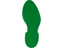 Aisle Marking Tape Footprint - Adhesive Vinyl, Solid Color, Green, 12"