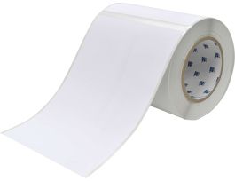 BradyJet J4000 J5000 Polyester Labels 8.3 in H x 6.1 in W White 120/RL