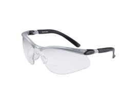3M™ BX™ Dual Reader Protective Eyewear 11457-00000-20, Clear Anti-Fog Lens, Silver/Black Frame, +1.5 Top/Bottom Diopter. 20 ea/Case