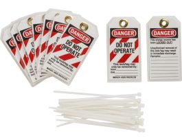 Lockout Tags Polyester 5.75 in H x 3 in W 25PK