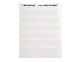 LaserTab Self-Lam Polyester Lbls 1.5 in H x 1.2 in W White, Clear 69/PK