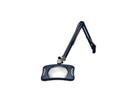 LED Illuminated Magnifier, Blue, 7.5" x 5.25" rectangular lens, 100-240 VAC