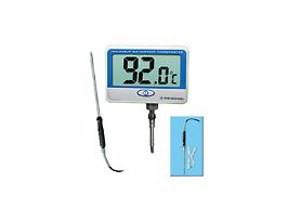 Traceable Remote Probe Digital Thermometer with Calibration; Extra Long, Waterproof