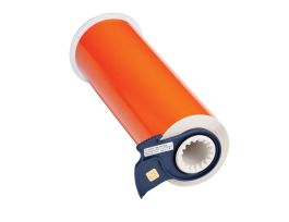 All Weather Permanent Adhesive Vinyl Label Tape for BBP85 Printer - 10" Orange