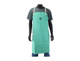 IRONCAT 9oz 36in FR Green Sateen Cotton Apron