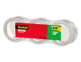 Scotch® Tough Grip Moving Packaging Tape 3500-40-3, 1.88 in x 43.7 yd (48 mm x 40 m)
