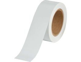 Solid Color Banding Tape for Pipe Marking - Roll Form,  Vinyl, White, 2" x 30 Yd