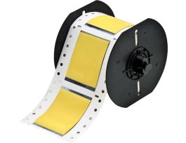 PermaSleeve Heat Shrink Wire and Cable Labels Single-sided for B33 Printers - 1.5" Dia x 2" Yellow