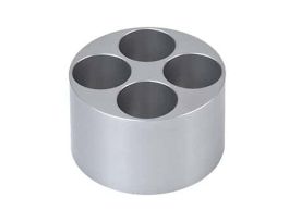 Multiple Sample Vial Adapter, Holds Four 3/4" (19.1 mm) Dia Vials; 1/EA