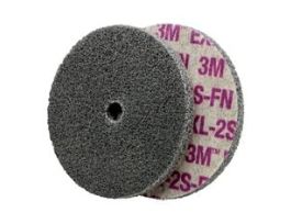 Scotch-Brite™ EXL Unitized Wheel, XL-UW, 3S Fine, 3 in x 1/4 in x 3/8 in, SPR19485A, 40 ea/Case