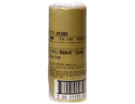 3M™ Stikit™ Gold Disc Roll, 01203, 6 in, P400, 75 discs per roll, 6 rolls per case