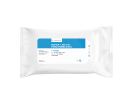 Non Woven Low Lint Presaturated Wipes, Polyester/Cellulose, 9in x 11in, White