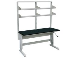 36X60 CRANK+PHENOLIC+DBLUPRIGHTS+4SHELF