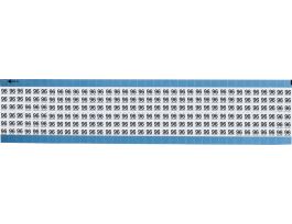 Numerical Wire Markers Permanent Adhesive Vinyl 0.75 in H Legend: 96, 1800 Total