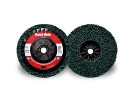 Scotch-Brite™ Clean and Strip XT Pro Extra Cut Disc, XC-DC, A/O Extra Coarse, Green, 5 in x 5/8 in-11, Type 27, 10 ea/Case