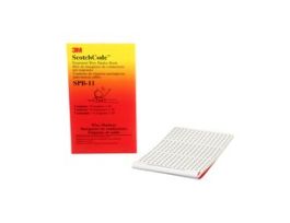 3M™ ScotchCode™ Pre-Printed Wire Marker Book SPB-04, black print on a white background highlights the characters, 5/Bag