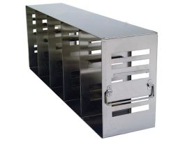 Adjustable Upright Freezer Rack for Standard 2" & 3" Boxes; holds (25) 2", (10) 3", or (15) 2"+(5) 3" boxes