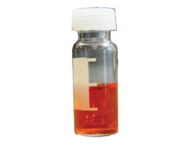 Vial and Cap Kit, 2 mL, Screw Top Glass Vials with Label, Silicone Free Septa, Mass Spec Quality; 100/pk