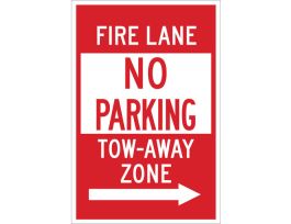 Reserved For School Maintenance Vehicles Sign, 18" H x 12" W x 0.006" D, Polyester, Arrow Direction Right