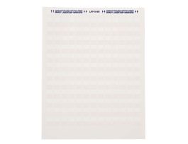 LaserTab Self-Lam Polyester Lbls 1.33 in H x 1 in W White, Clear 21/PK