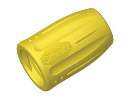 Colored Caps for Standard Connectors and Valves, PP, yellow; 10/pk