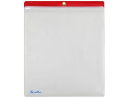 POUCH VINYL RED-HDR ESD 10INX12IN 10PK