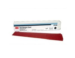 3M™ Hookit™ Red Abrasive Sheet, 01181, P80, 2-3/4 in x 16 1/2 in, 25 sheets per carton, 5 cartons per case