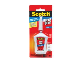 Scotch® Super Glue Liquid in Precision Applicator, AD124, .14 oz (4 g)