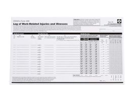 OSHA 300E Forms, Pack of 25 Sheets