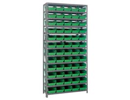 18INX36INX75IN 60 GREEN BINS 4IN BIN