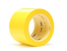 3M™ Vinyl Tape 471, Yellow, 2 in x 108 yd, 5.2 mil, 6 rolls per case