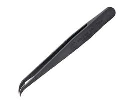 ESD Safe Plastic Tweezer, Tips; Curved, Angled, Pointed, 11.5 cm