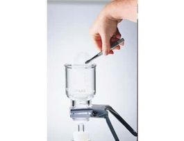 Glass Filtration Assembly, 47mm dia, 300 mL; Stopper with 9/16" dia Hole